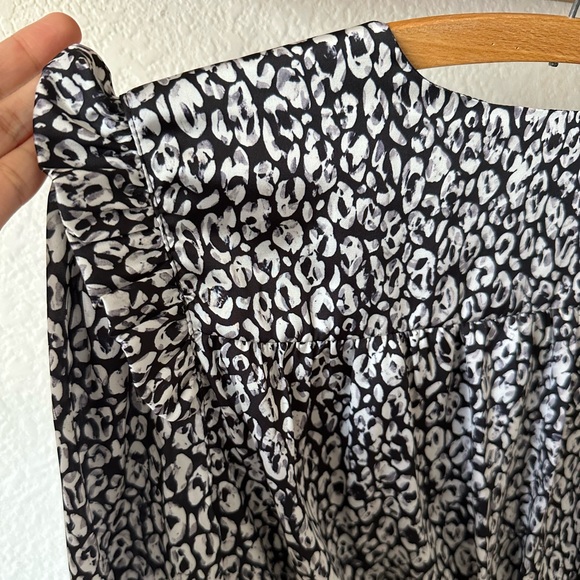 L'Academie Revolve The Joyce Mini Cocktail Dress Abstract Cheetah XS No Belt - Picture 6 of 6